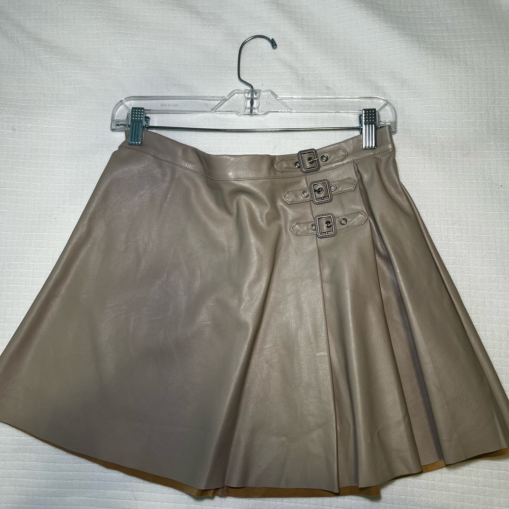 Superdown Taupe Leather Jacket